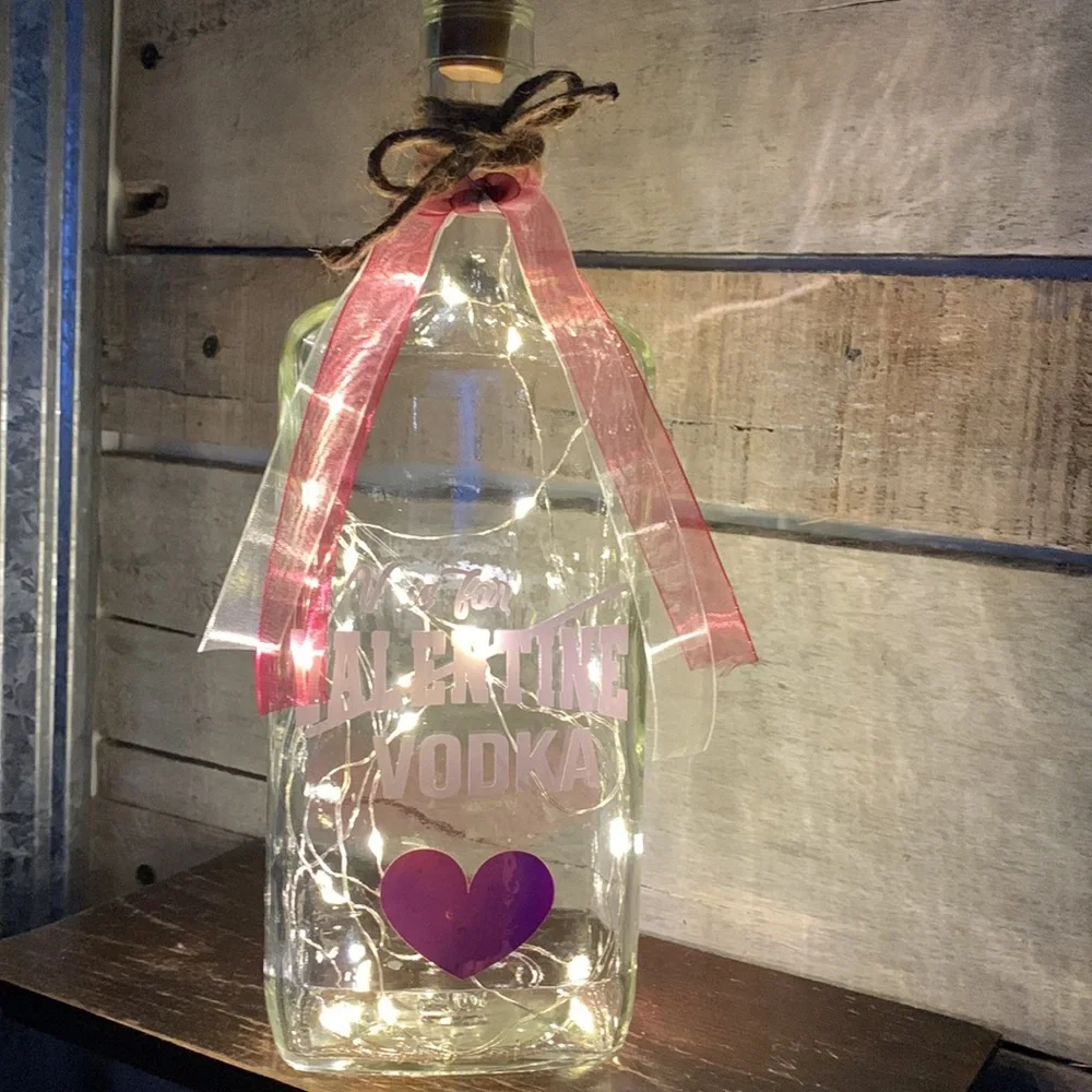 ‘V Is For…’ square bottle lantern